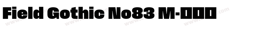 Field Gothic No83 M字体转换